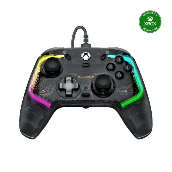 GameSirC Kaleid Wired Transparent RGB Gaming Controller for XBOX